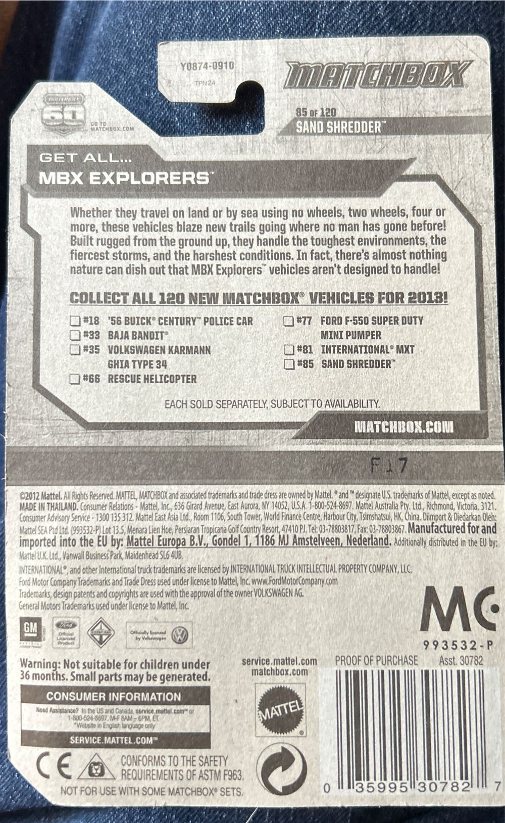 Sand Shredder (Loose) - MBX Explorers toy car collectible - Main Image 2