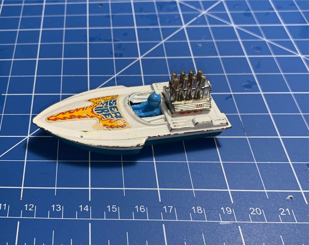 No. 5 Seafire • Seafire  - Matchbox 1-75 • Matchbox Superfast 1975 Blister Card (USA) toy car collectible - Main Image 3