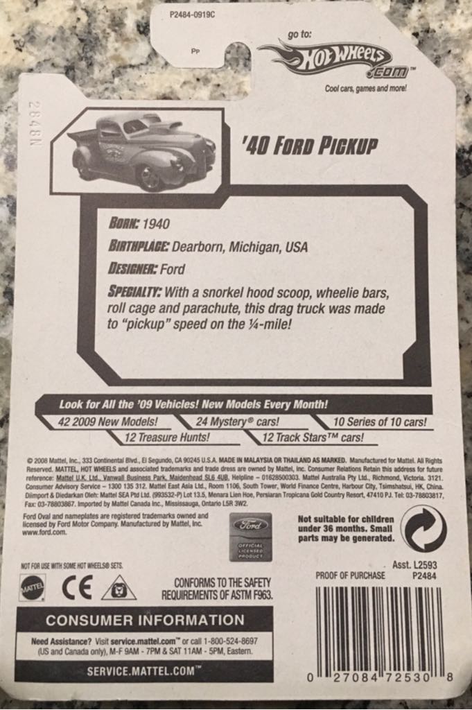 ’40 Ford Pickup - Modified Rides toy car collectible - Main Image 2