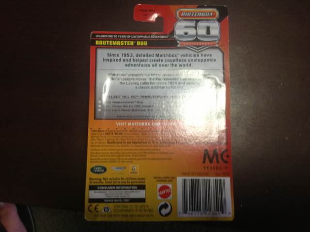 Routemaster Bus - 60th Anniversary toy car collectible - Main Image 2