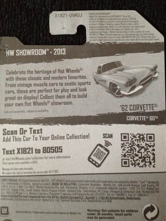 ’62 Corvette - Corvette 60th toy car collectible - Main Image 2