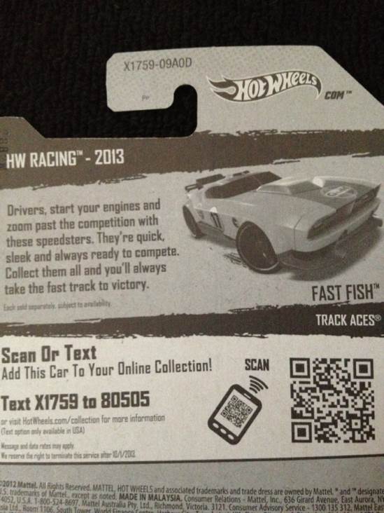 Fast Fish - Track Aces toy car collectible - Main Image 2