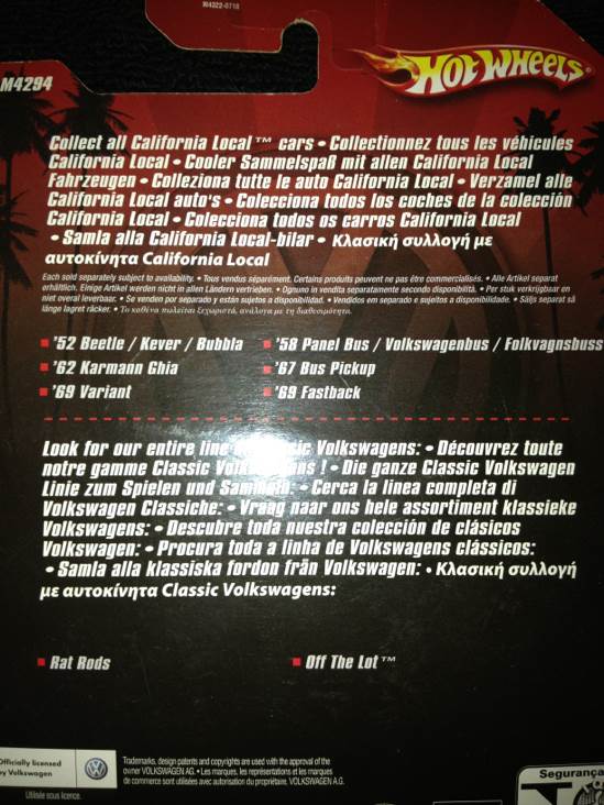 Hot Wheels 62 Karmann Ghia - California Local toy car collectible - Main Image 2