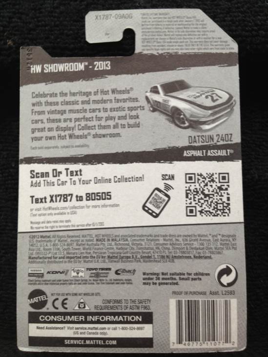 Datsun 240Z - HW Showroom toy car collectible - Main Image 2