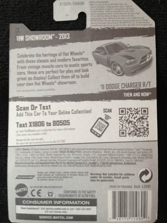 ’11 Dodge Charger R/T - 2011 New Models toy car collectible - Main Image 2