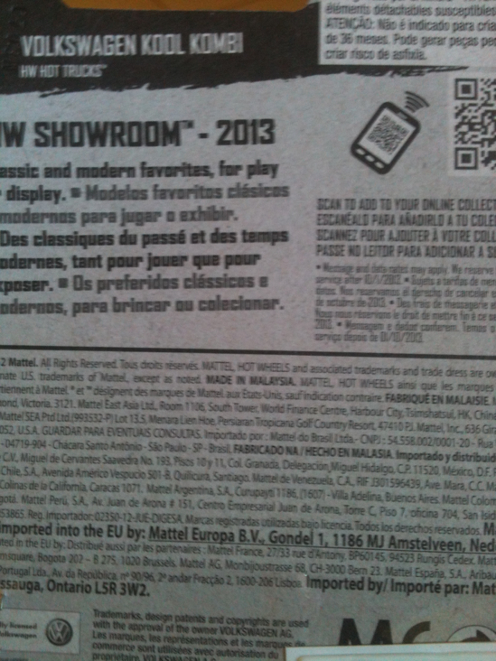 Volkswagem Kool Kombi  toy car collectible - Main Image 2