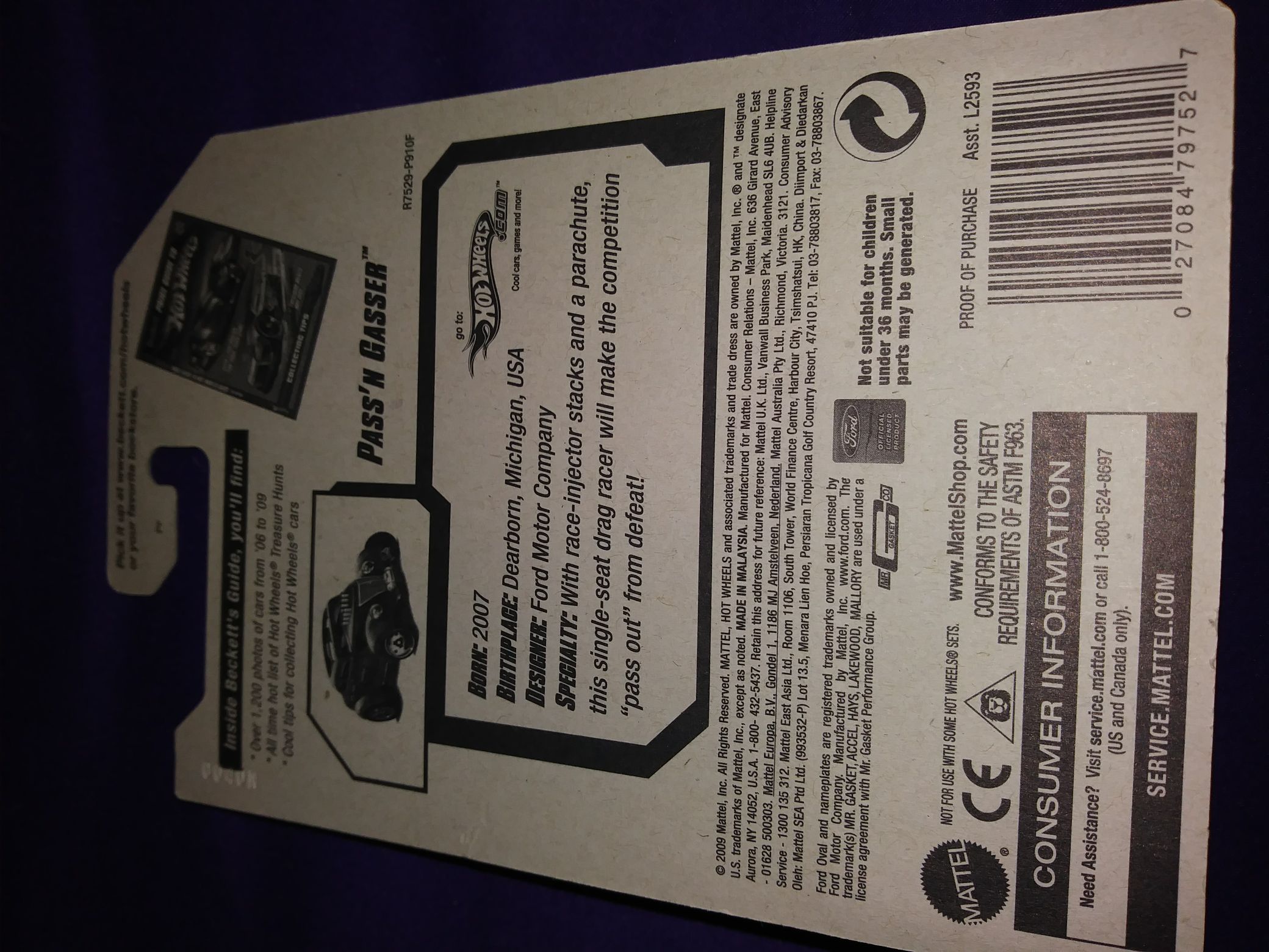 Pass’n Gasser - ’10 HW Performance toy car collectible - Main Image 2