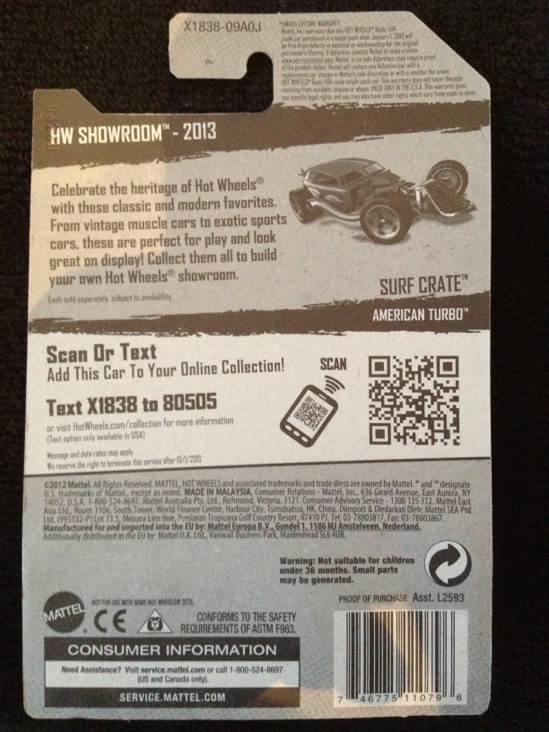 Surf Crate - Showroom toy car collectible - Main Image 2