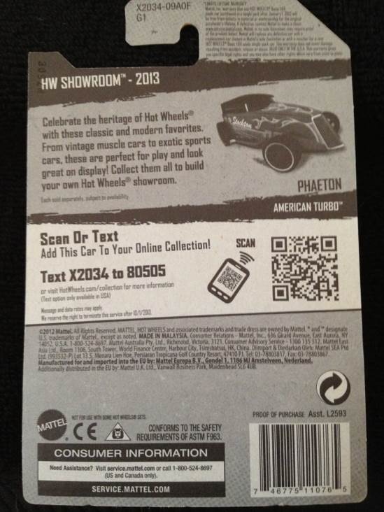 Phaeton - American Turbo toy car collectible - Main Image 2