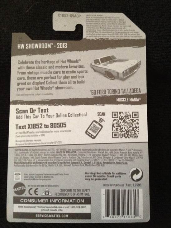 ’69 Ford Torino Talladega - Muscle Mania toy car collectible - Main Image 2