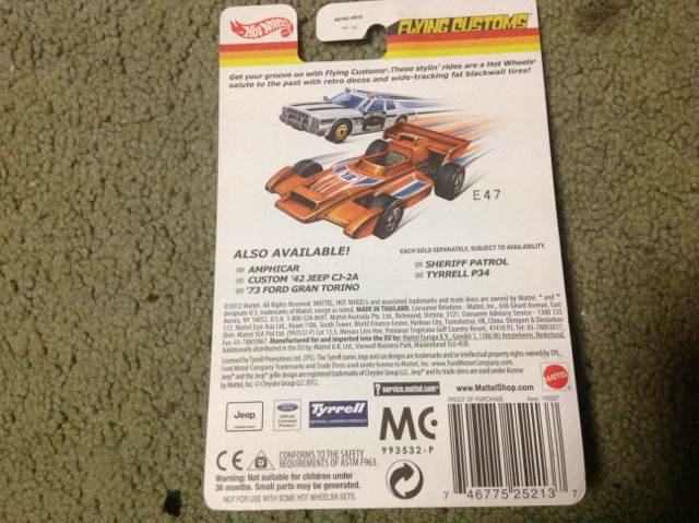 Tyrrell P34 - 2013 Flying Customs toy car collectible - Main Image 2