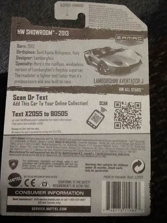 Lamborghini Aventador J - Mainline Lamborghini toy car collectible - Main Image 2