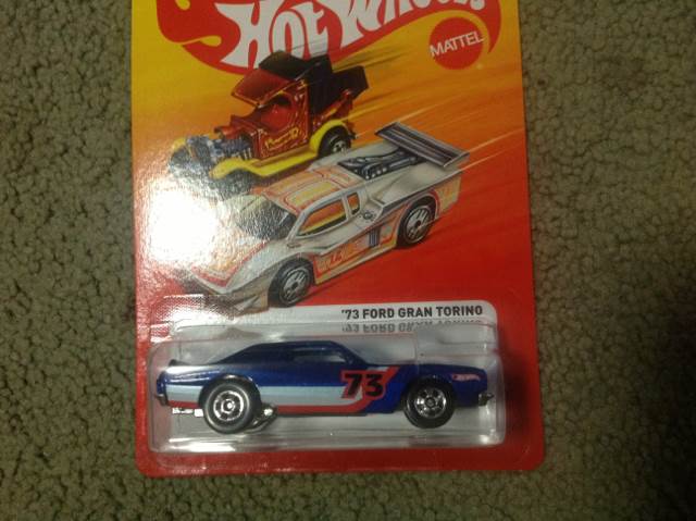 73 Ford Gran Torino - 2012 The Hot Ones toy car collectible - Main Image 1