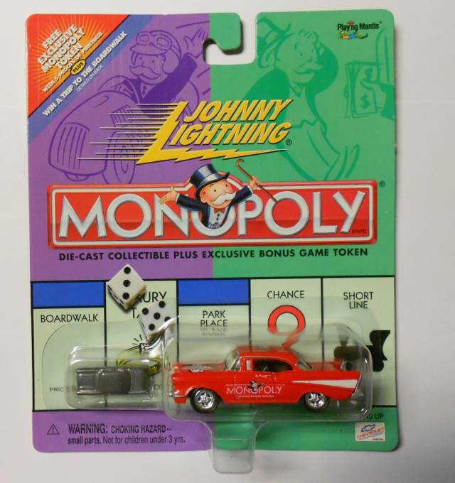 Johnny Lightning ’57 Chevy - Monopoly toy car collectible - Main Image 1
