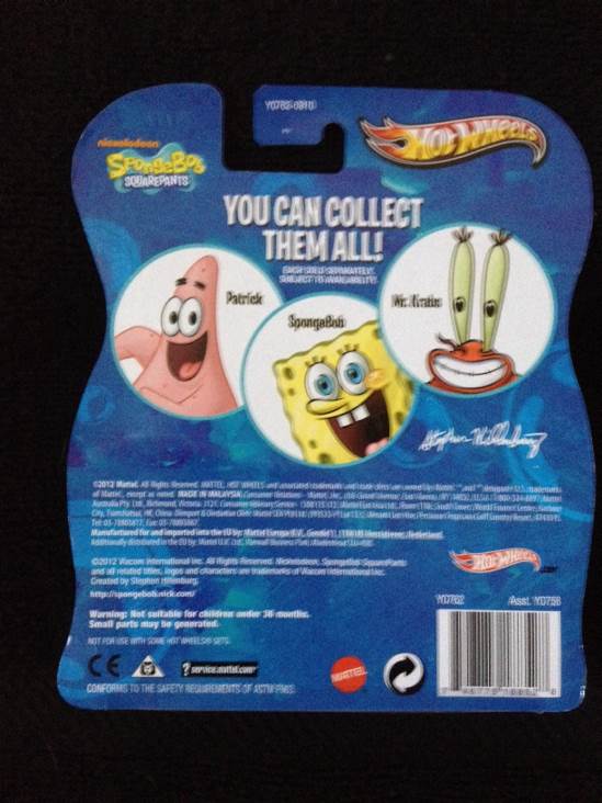 Patrick - Hotwheels Character Cars-Spongebob toy car collectible - Main Image 2