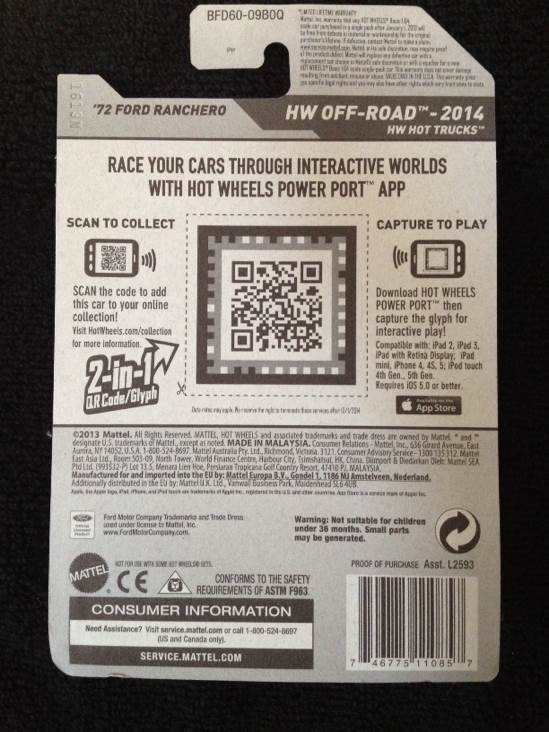 4/10 ’72 Ford Ranchero - 2014 - HW Off-Road - Hot Trucks toy car collectible - Main Image 2