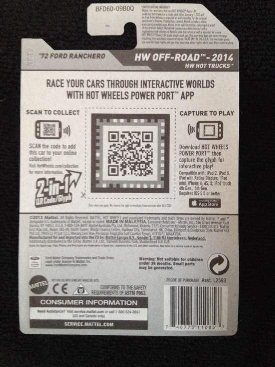 ‘72 Ford Ranchero - HW Offroad - HW Hot Trucks toy car collectible - Main Image 2