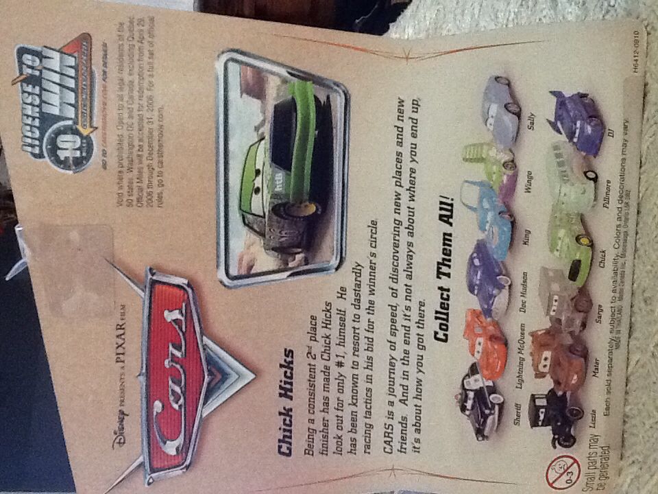 Chick Hicks #86 - Piston Cup toy car collectible - Main Image 2