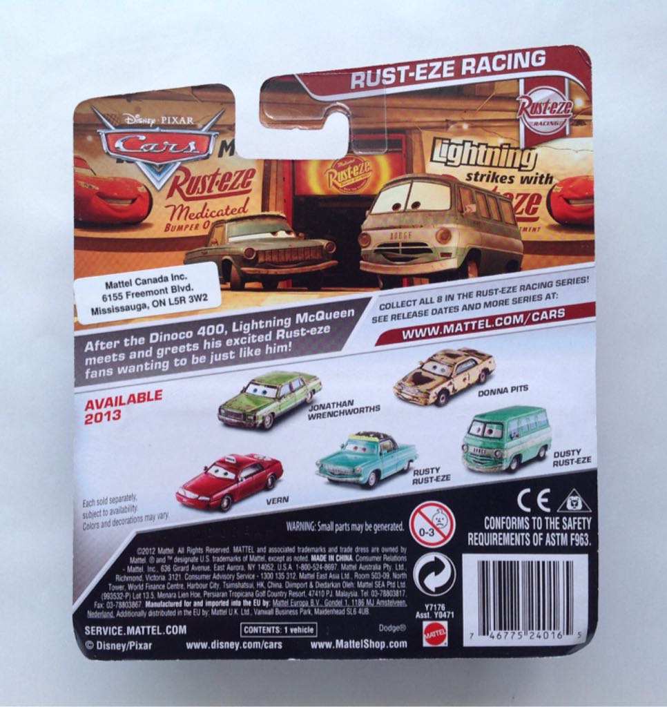 Jonathan Wrenchworths - (2016 - Cars 2016) RUST-EZE RACING (12) toy car collectible - Main Image 2