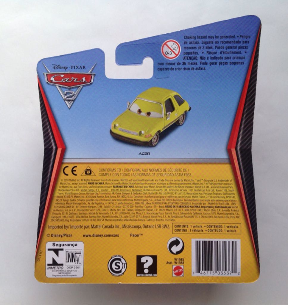 Acer - Cars 2 toy car collectible - Main Image 2