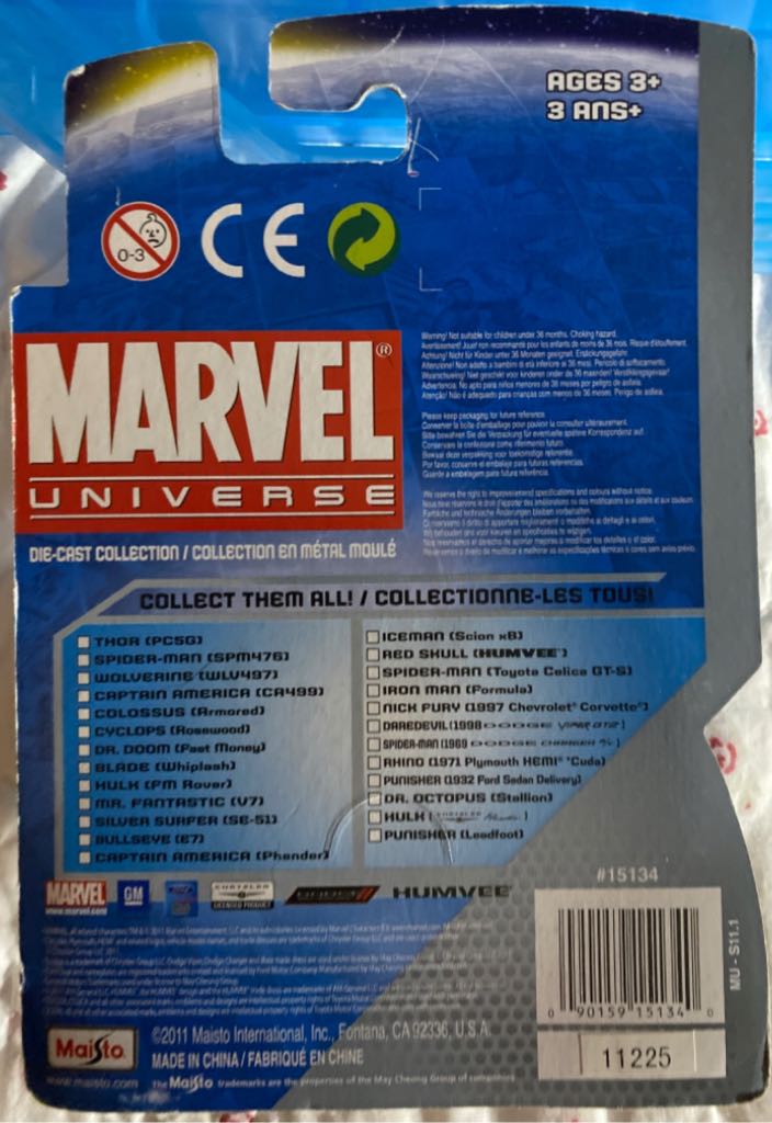 Mr. Fantastic (V7) - Marvel Universe Die-Cast Collection toy car collectible - Main Image 2