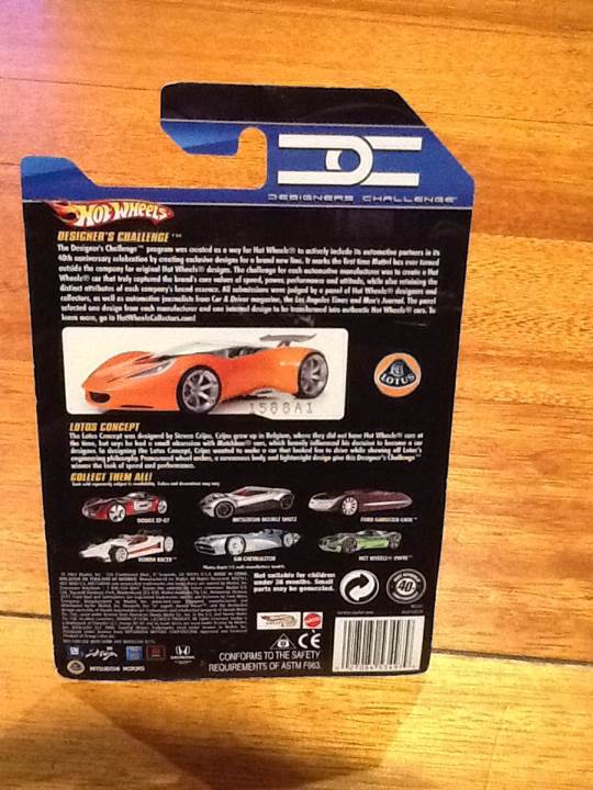 Lotus Concept - Designers Challenge toy car collectible - Main Image 2