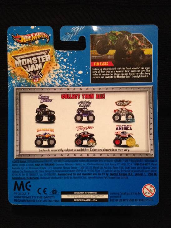Captain America - Monster Jam toy car collectible - Main Image 2