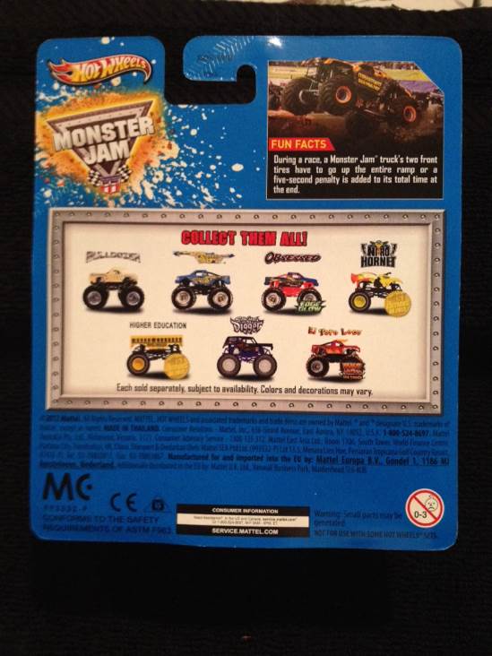 Bulldozer - Monster Jam toy car collectible - Main Image 2