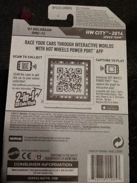 ’81 DELOREAN DMC-12 - HW City toy car collectible - Main Image 2