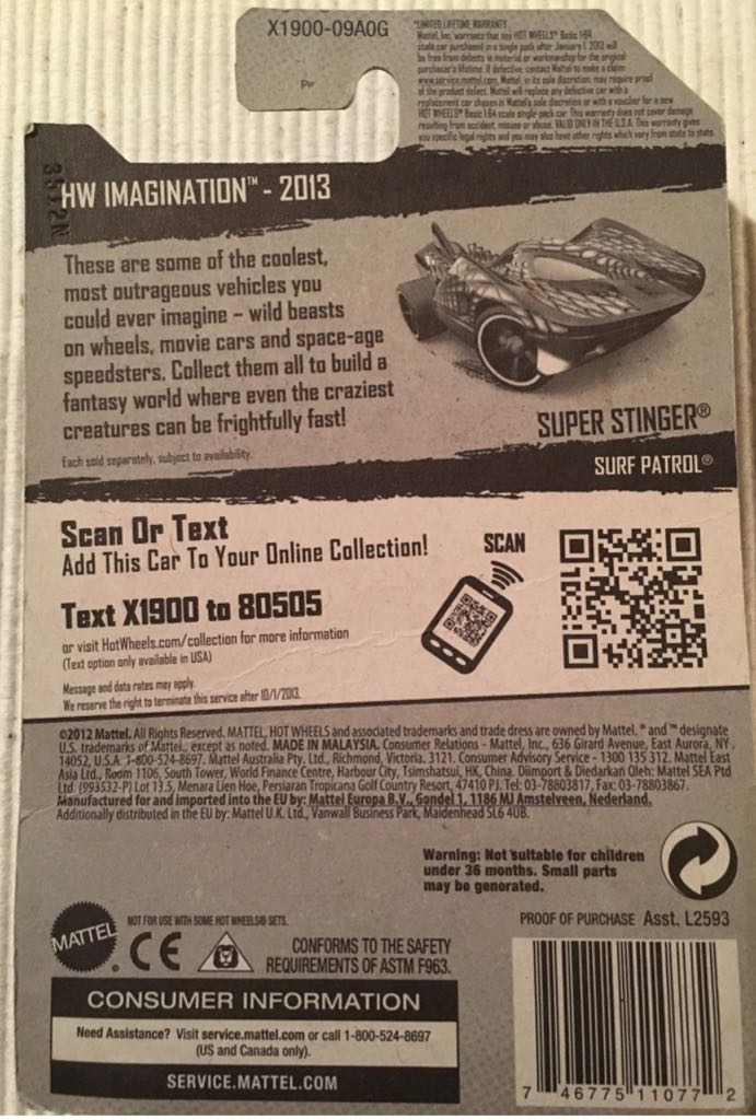 Super Stinger - 2013 HW Imagination toy car collectible - Main Image 2