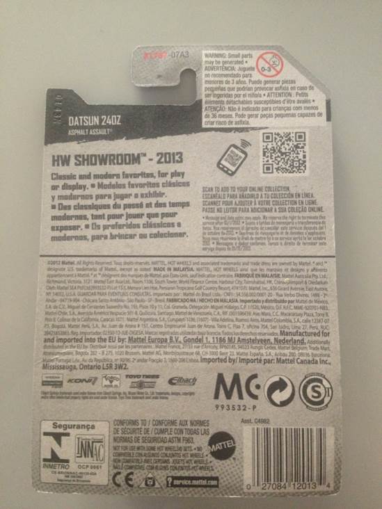 159/250 Datsun 240Z - HW Showroom 13 toy car collectible - Main Image 2