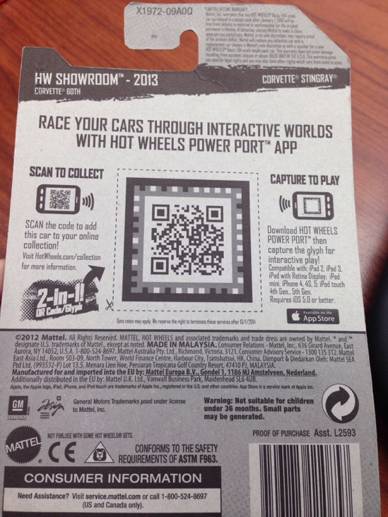 203/250 Corvette Stingray - Hw City - 2013 Corvette 60th toy car collectible - Main Image 2