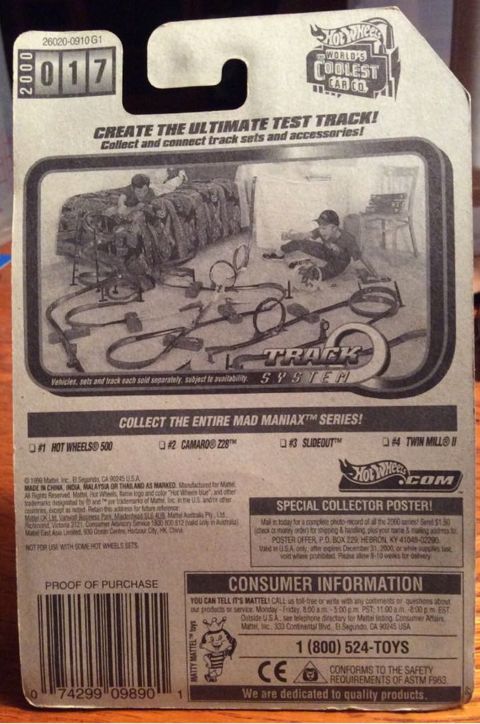 Hot Wheels 500 - Mad Maniax Series toy car collectible - Main Image 2