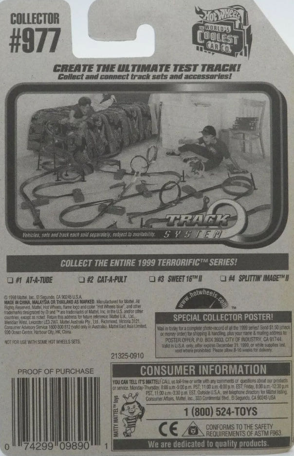 At-A-Tude (Terrorific Series) - 1999 - HW Terrorific toy car collectible - Main Image 3
