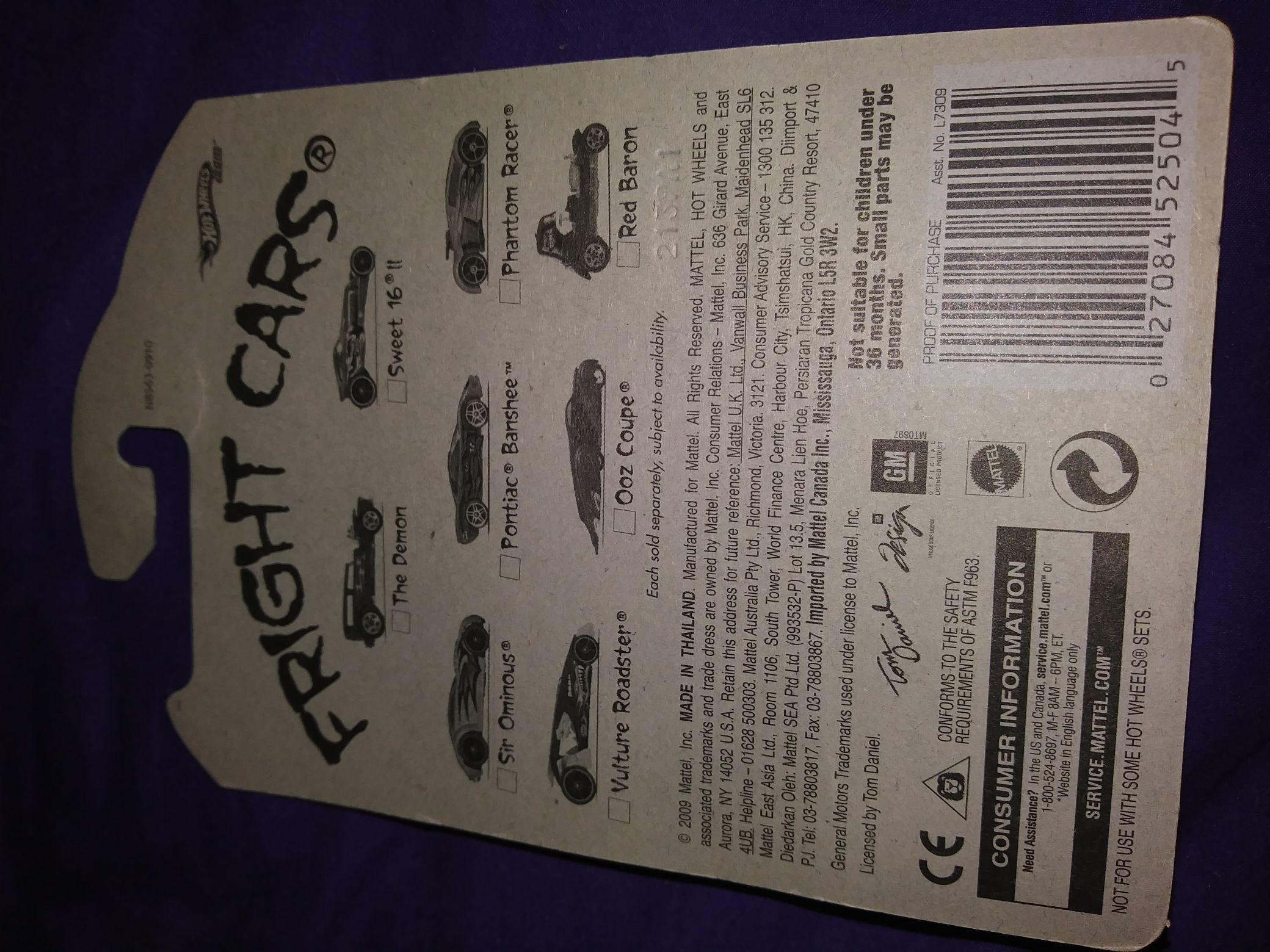 Vulture Roadster - ‘10 Fright Cars toy car collectible - Main Image 2