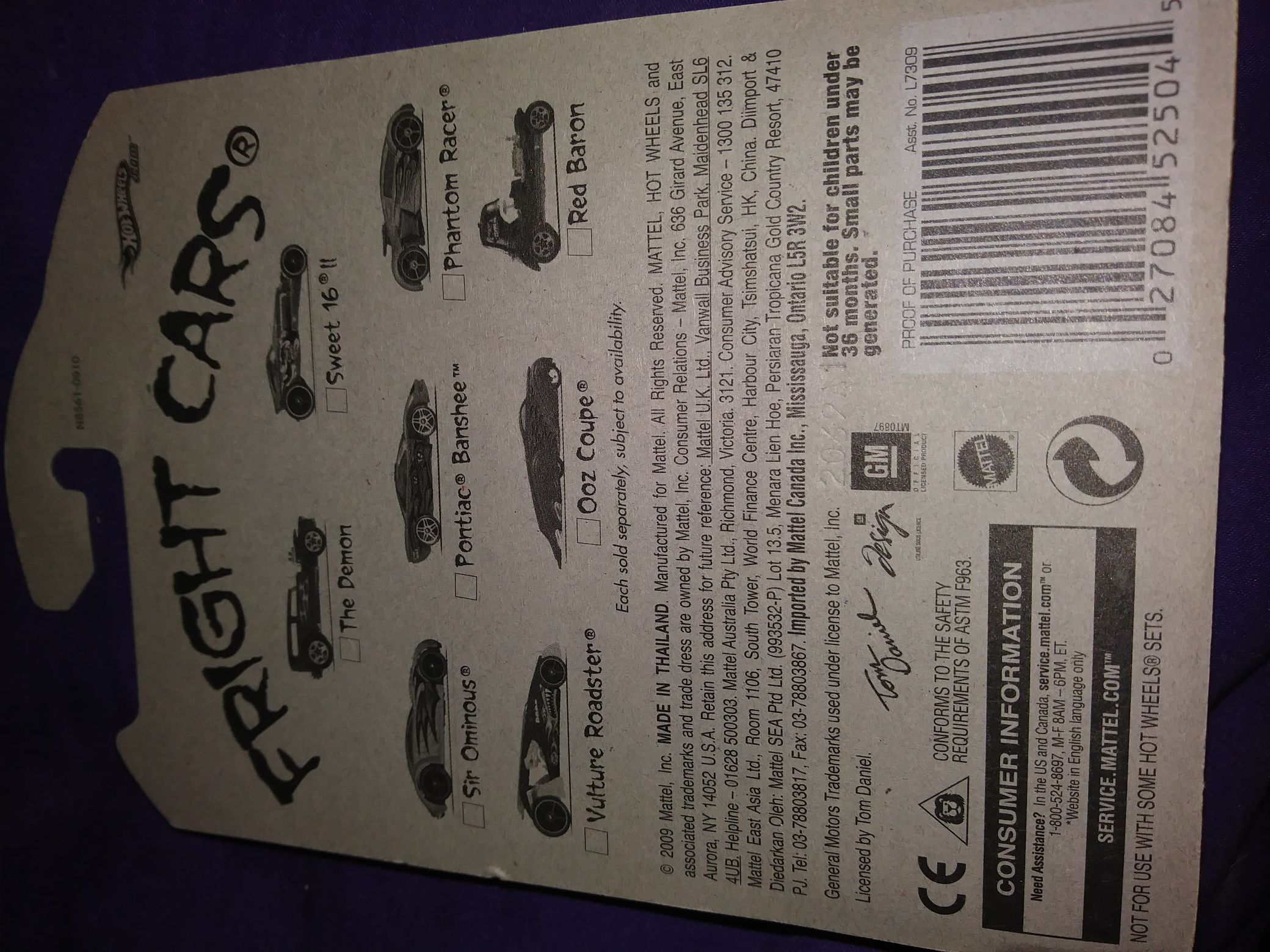 Pontiac Banshee - ‘10 Fright Cars toy car collectible - Main Image 2