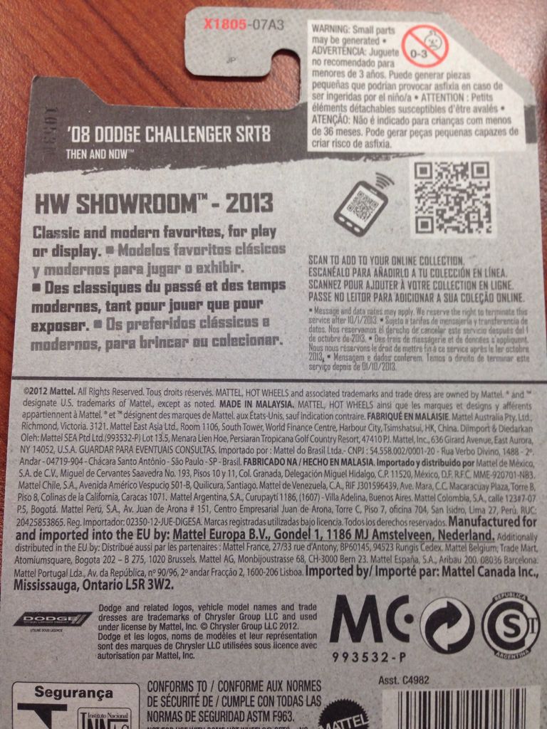 Dodge Challenger - ’16 HW Speed Graphics toy car collectible - Main Image 2