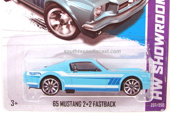 65 Mustang 2+2 Fastback - HW Showroom/Muscle Mania toy car collectible - Main Image 1