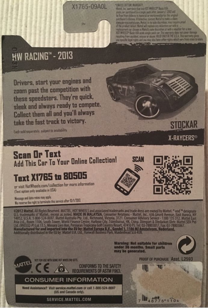 Stockar - HW Racing/X-Raycers toy car collectible - Main Image 2