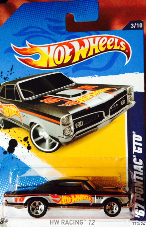 3/10 ’67 Pontiac GTO - 2012 - HW Racing™️ toy car collectible - Main Image 1