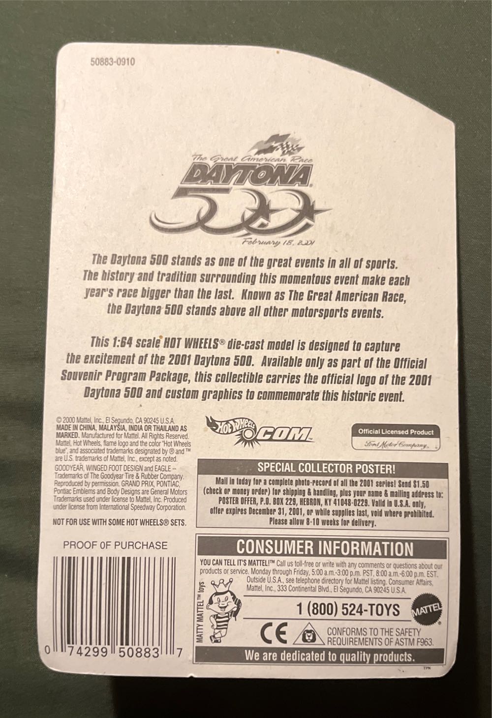 Daytona 500  toy car collectible - Main Image 2