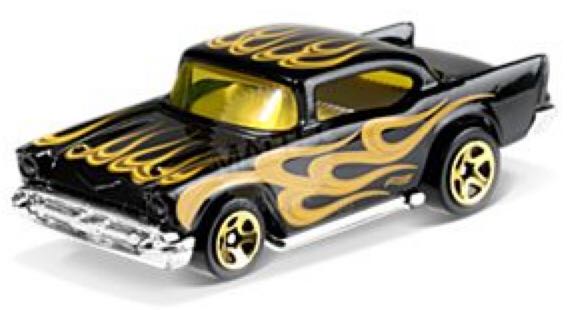 ‘57 Chevy - 2019 - HW FLAMES toy car collectible - Main Image 2