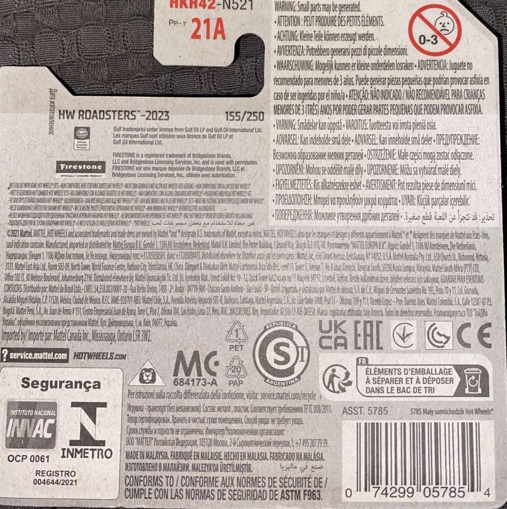 Yur So Fast - 2013 - HW Racing - Thrill Racer toy car collectible - Main Image 3