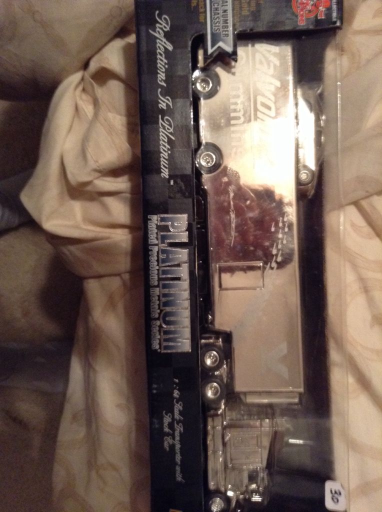 Mark Martin Platinum Plated Commemorative Series Hauler  - Winston Cup toy car collectible - Main Image 2