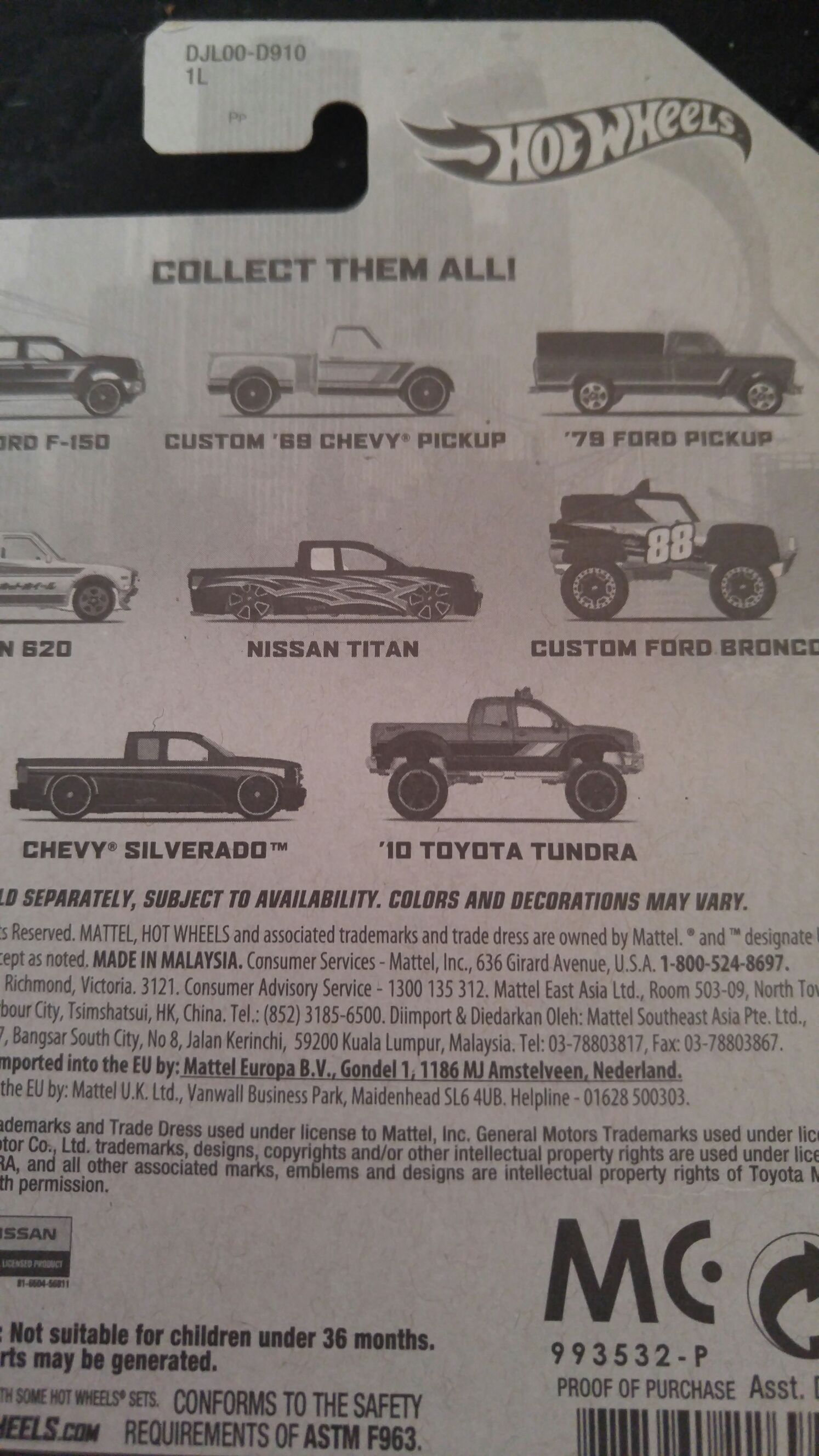 Chevy Silverado - HW Art Cars toy car collectible - Main Image 2