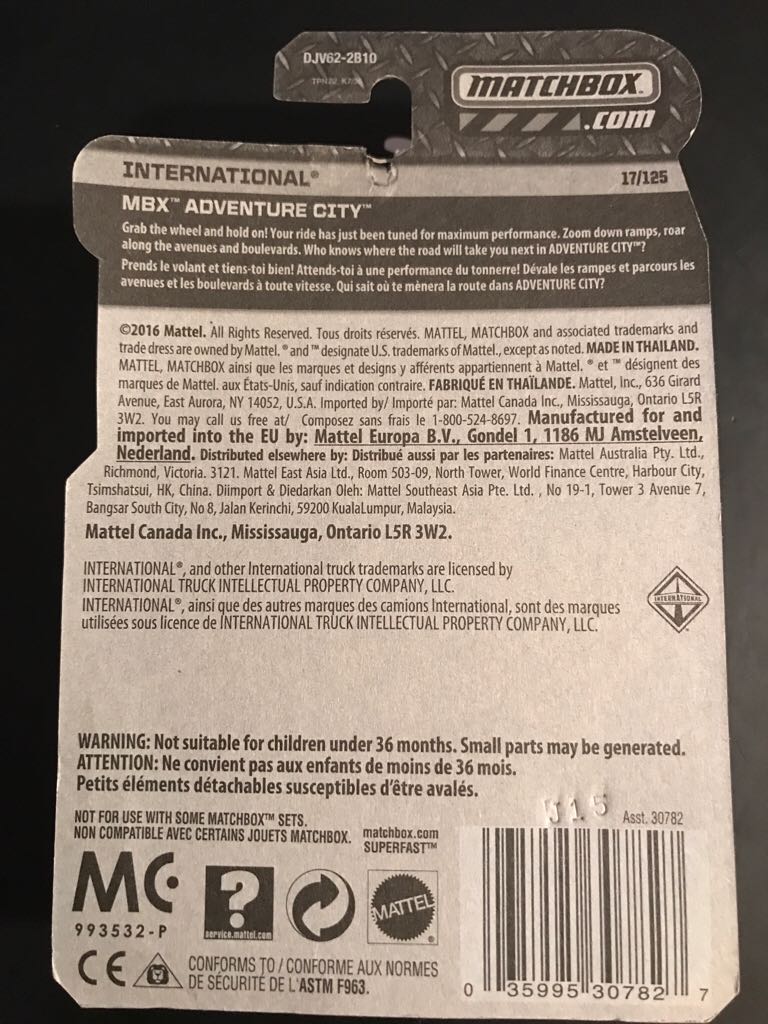 International MXT - MBX Adventure City toy car collectible - Main Image 2