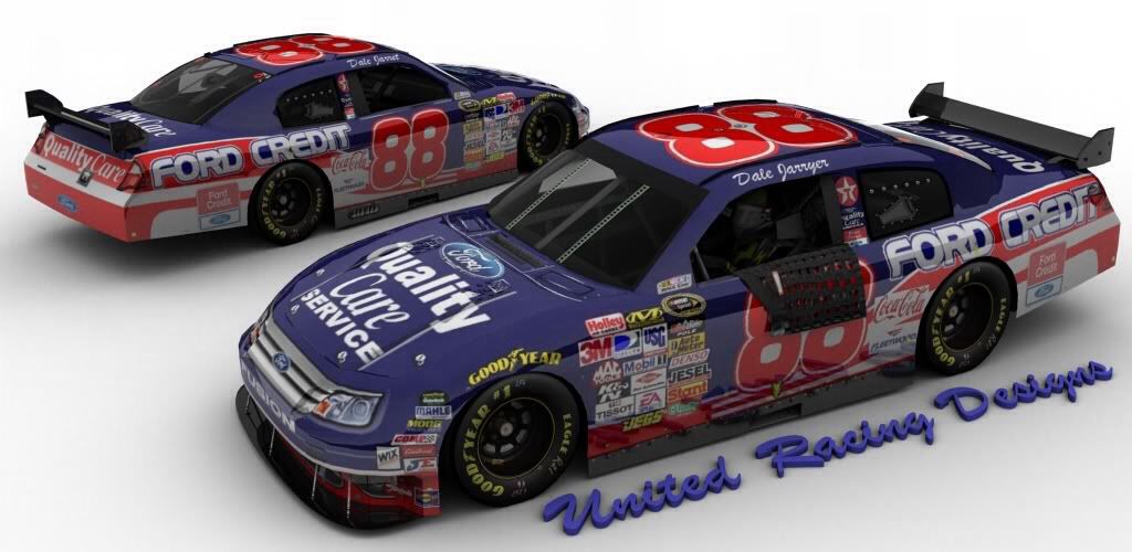 Dale Jarrett #88 Ford Quality Care Ford Credit   toy car collectible - Main Image 2