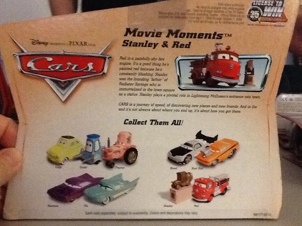 Small Pack - Red, Stanley - Movie Moments toy car collectible - Main Image 2