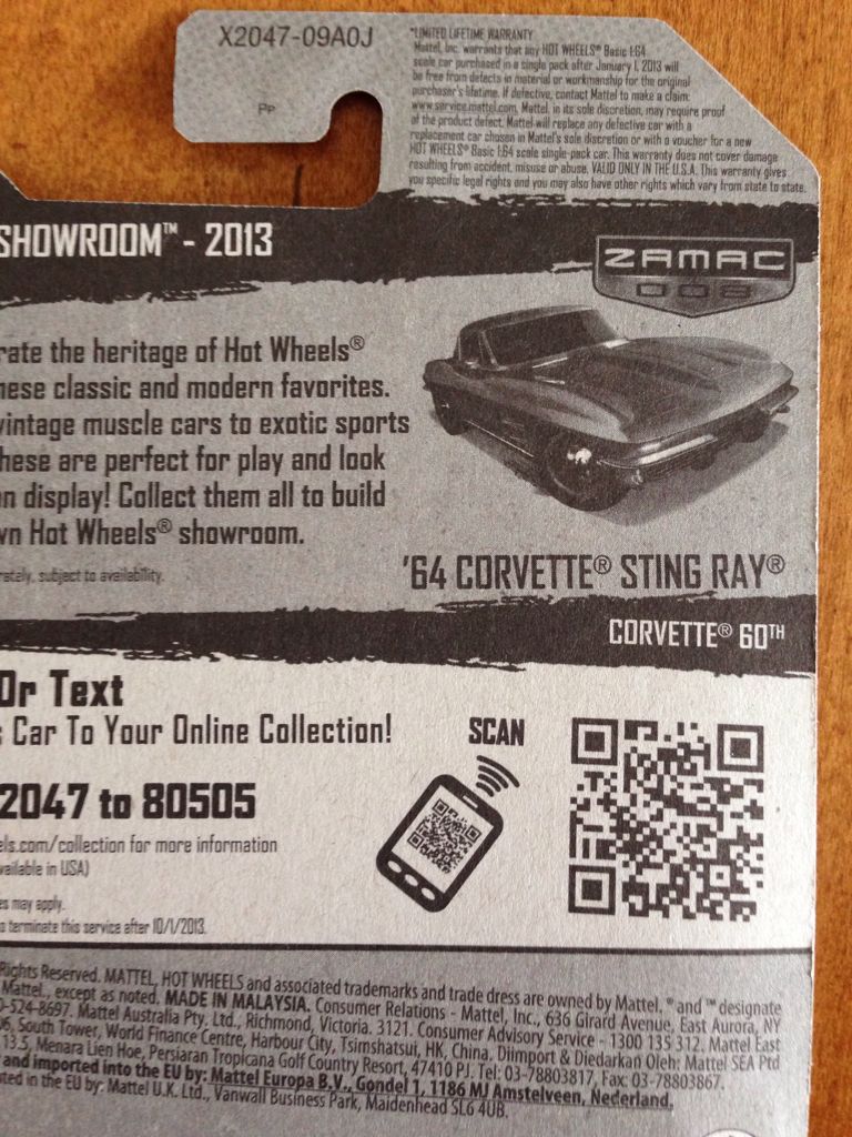 Zamac Corvette Sting Ray 1964 - ZAMAC toy car collectible - Main Image 2