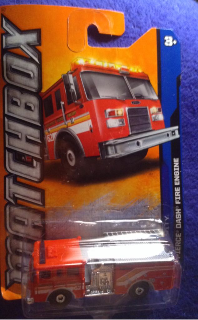 Pierce Dash Fire Truck - Matchbox toy car collectible - Main Image 2